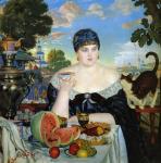 Kustodiev B. Merchant’s Wife at Tea. 1918 Kustodiev B. Merchant’s Wife at Tea. 1918